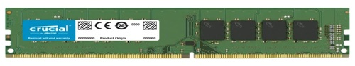 Memoria RAM PC Desktop / Crucial DDR4 32GB | 2410 - Modulo de Memoria RAM para PC de Escritorio. Crucial 32GB DDR4 Non-ECC Unbuffered. Garantía 3-Años en Centro de Servicio.