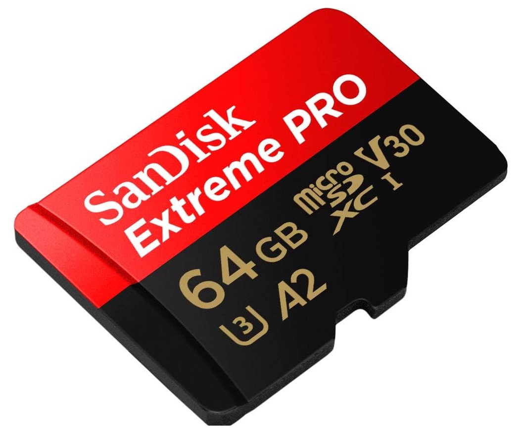 Memoria microSD 64GB / SanDisk SDSQXCU-064G-GN6MA | 2604 - SanDisk Extreme PRO SDSQXCU-064G-GN6MA es una tarjeta de memoria microSDXC de alto rendimiento diseñada para grabaciones 4K UHD y ejecución rápida de aplicaciones en cámaras de acción