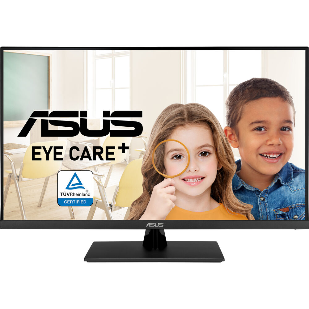 Monitor 31.5'' UHD 4K Plano / ASUS VP327Q | 2410 - Monitor Eye Care ASUS VP327Q UHD 4K de 31.5'' HDR, Panel: LCD VA, Puertos de Video: DisplayPort & HDMI, Resolución: 3840 x 2160, Frecuencia 60Hz, Brillo: 350 cd/m², Aspecto 16:9, Visualización 178°/178°