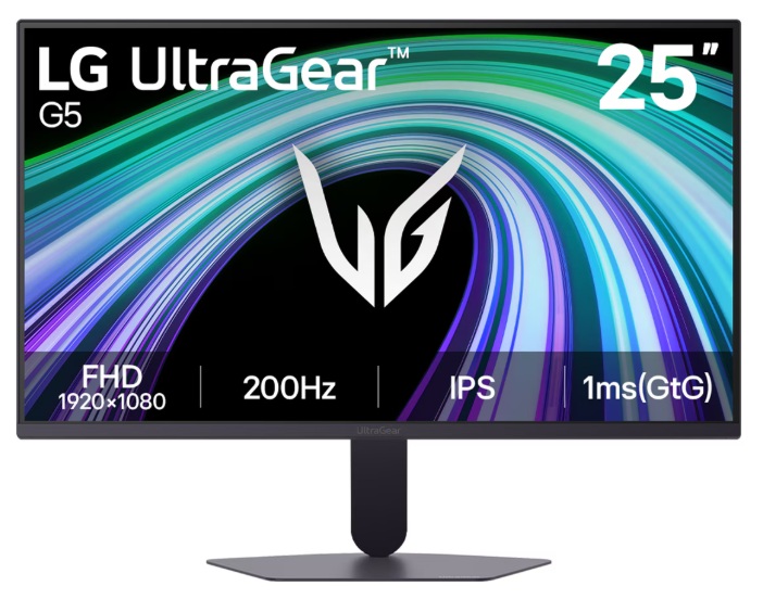 Monitor Gamer – 25'' FHD / LG 25G523B-B | 2607 – LG UltraGear 25G523B-B Monitor gamer de 24.5'' Full HD con panel IPS diseñado para juegos de alta velocidad. Ofrece resolución 1920 × 1080, Frecuencia de actualización 200Hz, Tiempo de respuesta 1ms