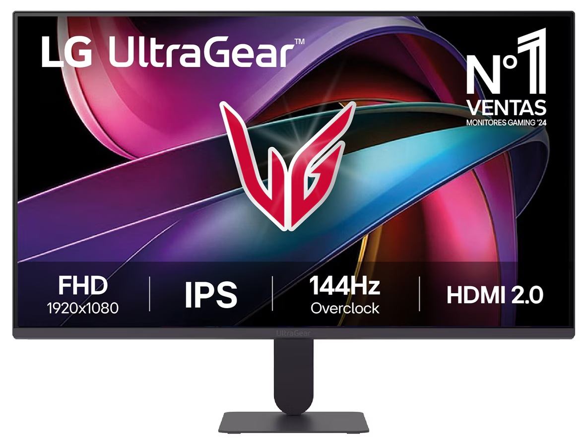 Monitor Gamer – 27'' FHD / LG 27G411A-B | 2607 – LG UltraGear 27G411A-B es un monitor Gaming de 27'' Full HD IPS con Resolución 1920 × 1080, Frecuencia de actualización: 144Hz (120Hz nativos, Overclock a 144Hz), Tiempo de respuesta: 5 ms (GtG), 1ms MBR