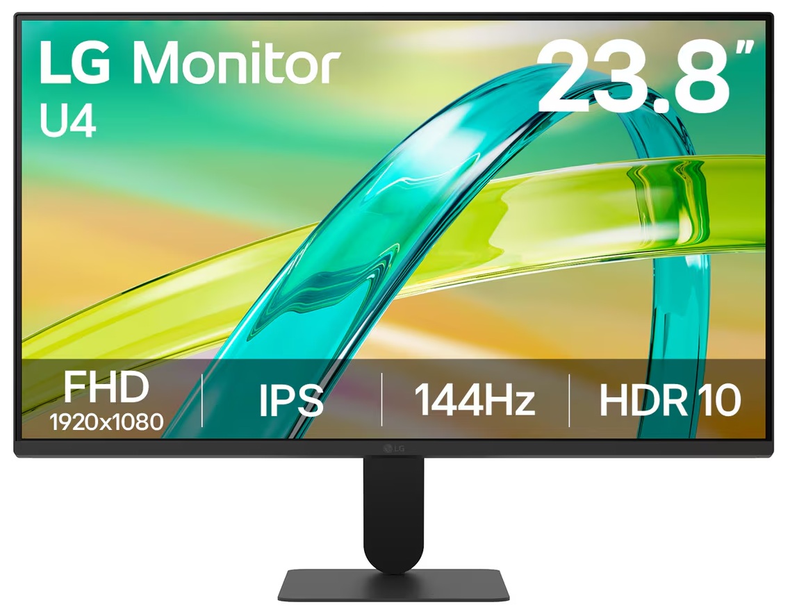 Monitor Plano – 24'' FHD / LG 24U411B-B | 2607 – LG 24U411B-B es un monitor de 24'' Full HD con panel IPS diseñado para la productividad. Ofrece una resolución de 1920 × 1080, Frecuencia de actualización: 144 Hz, Tiempo de respuesta: 5 ms (GtG)