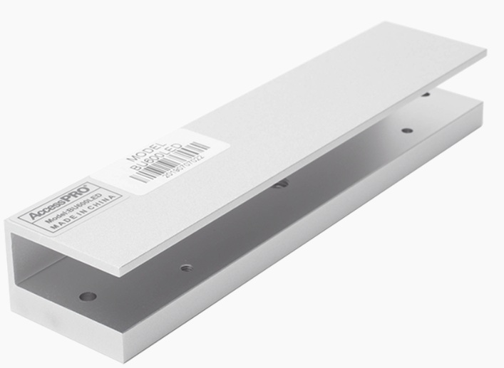 AccessPRO BU600LED / Montaje en U | 2603 - AccessPRO BU600LED es un soporte de montaje cuya función principal es permitir la fijación de la placa de atracción de los electroimanes MAG600LED y MAG600NLED en puertas de vidrio sin marco