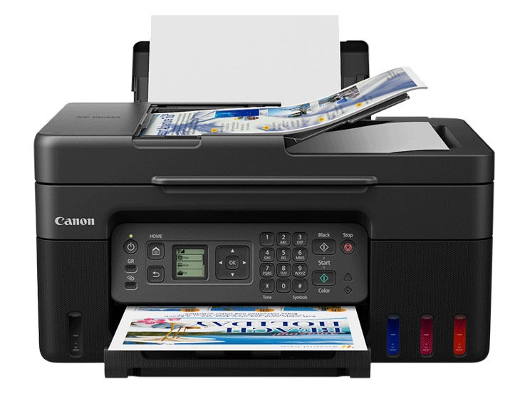 Multifuncional Tinta Color / Canon G4170 | 2607 – Canon PIXMA G4170 Impresora multifuncional de Inyección de tinta térmica FINE diseñada para hogares y pequeñas oficinas. Funciones: Impresión, Copia, Escáner y Fax, Resolución: Hasta 4800 × 1200 dpi