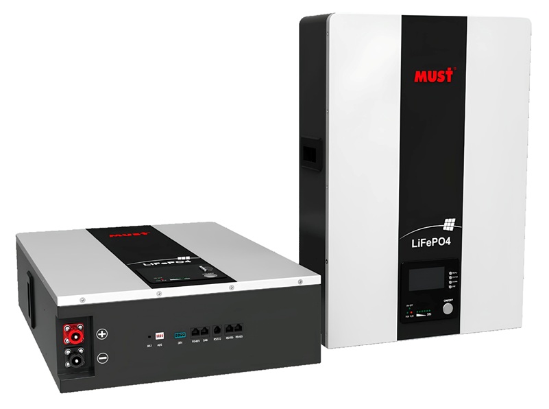 Batería de Litio 48V-200Ah / Must LP16-48200 | 2607 – Must LP16-48200 es una batería de fosfato de hierro y litio (LiFePO₄) de montaje mural, compatible con instalación en pared, rack o apilada (opcional), diseñada para sistemas de almacenamiento