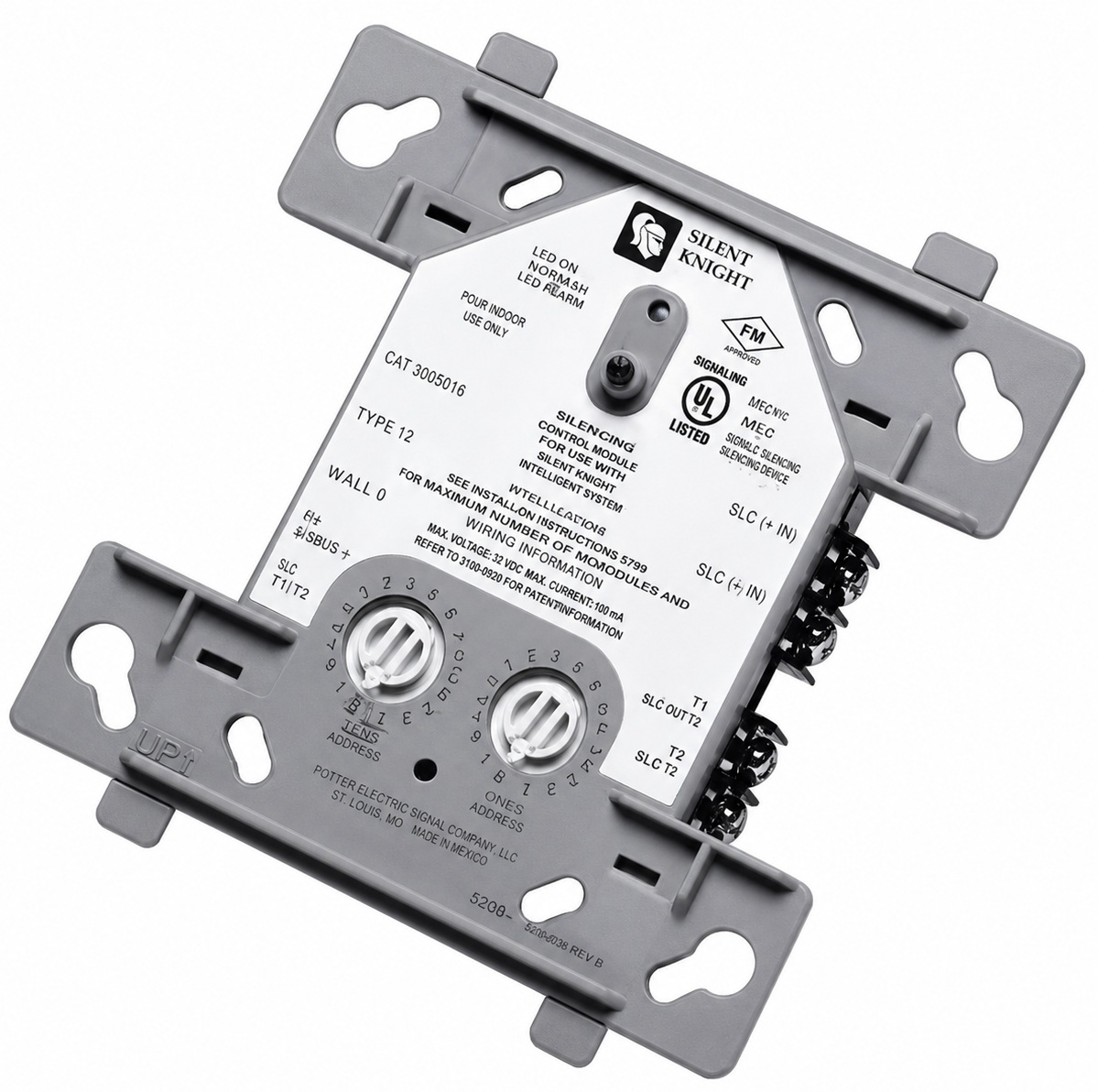 Módulo de Doble Relevador / Silent Knight SKRELAY | 2604 – Silent Knight SKRELAY Módulo de relevador direccionable diseñado para el control de dispositivos externos mediante contactos secos, permite liberar puertas de emergencia, bloquear ascensores