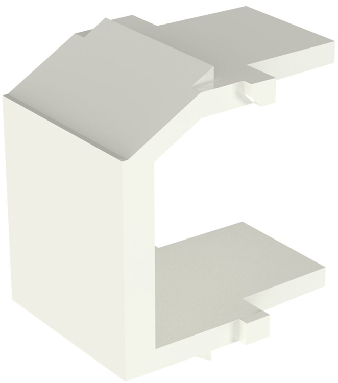 Módulo keystone vacío NetKey / Panduit NKBMIW-X | 2406-14 - Módulo vacío Keystone NetKey NKBMIW-X Material: ABS, Color: Blanco Hueso, Espacios modulares: 1, Profundidad: 20 mm, Altura: 22.2 mm, Anchura: 16.3 mm, Normas: RoHS