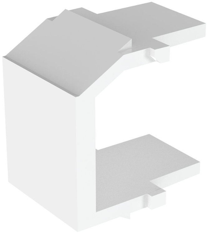 Módulo keystone vacío NetKey / Panduit NKBMWH-X | 2406-14 - Módulo vacío Keystone NetKey NKBMWH-X Material: ABS, Color: Blanco, Espacios modulares: 1, Profundidad: 20 mm, Altura: 22.2 mm, Anchura: 16.3 mm, Normas: RoHS