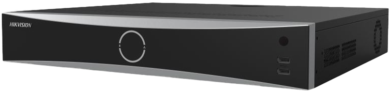 NVR 12MP 16-Canales / Hikvision DS-7716NXI-K4(D) | 2603 - Hikvision DS-7716NXI-K4(D) es un grabador de video de red diseñado para videovigilancia inteligente con tecnología AcuSense, integra 16 canales IP con resolución hasta 12 MP, compresión H.265+