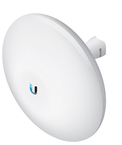 CPE NanoBeam 2AC 13dBi / Ubiquiti NBE-2AC-13 | 2507 - CPE direccional Ubiquiti NBE-2AC-13 compacta de la serie NanoBeam airMAX AC, diseñada para enlaces PtP y PtMP en la banda de 2.4 GHz. Su antena integrada 13 dBi y su diseño eficiente la hacen ideal 