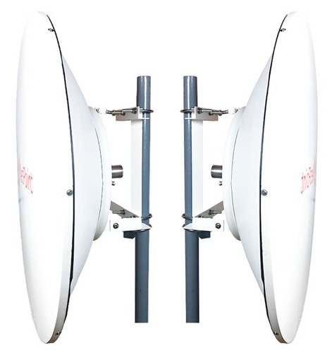 Antena Parabólica / NetPoint NP64-2PACK | 2609 - NetPoint NP64-2PACK es un kit de 2 antenas parabólicas blindadas de plato profundo para enlaces inalámbricos de alta directividad y supresión de interferencias, Rango de frecuencia: 5,9–7,2 GHz
