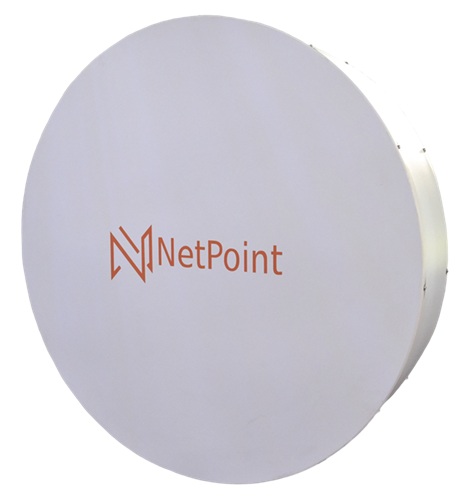 Antena Parabólica / NetPoint NPX2GEN3 | 2609 - NetPoint NPX2GEN3 es una antena parabólica blindada de alto rendimiento con doble polarización para enlaces inalámbricos, Rango de frecuencia: 4,9–6,4 GHz, Ganancia: 34 dBi, VSWR: <2, Ancho de haz H: 4.2°