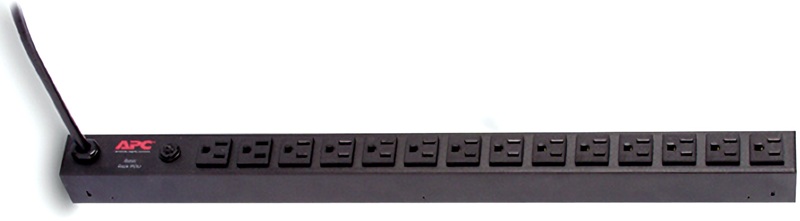 PDU 14-Salidas / APC AP9567 | 2507 – PDU APC AP9567 diseñada para racks de servidores y equipos de red. Voltaje de entrada/salida: 100–120VAC, Frecuencia de entrada: 50/60 Hz, Corriente nominal: 15A, Conectores de salida: 14x NEMA 5-15R