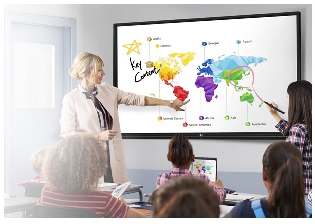 Pantalla Interactiva 75'' UHD 16x7 / LG 75TR3DK-B | 2505 - Tablero Interactivo LG CreatedBoard LG 75TR3DK-B.AUWQ 75'' Ultra-HD Multitáctil, Funcionamiento 16/7, Memoria RAM 8GB, Almacenamiento 64GB, Interfaces HDMI, RS232C, USB-A, USB-C, RJ45 Ethernet