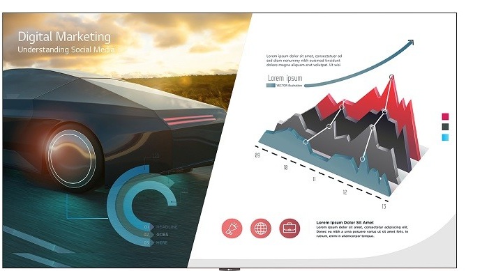 Pantalla Videowall 163'' FHD 24x7 / LG LAEC018-GN2 | 2507 - Monitor para VideoWall Todo en Uno LG LAEC018-GN2 de 163'' FHD con Panel LED, Funcionamiento 24/7, Diseño sin biseles y SoC Quad Core, Interfaces: HDMI, DisplayPort, RS232C, USB-A & RJ45