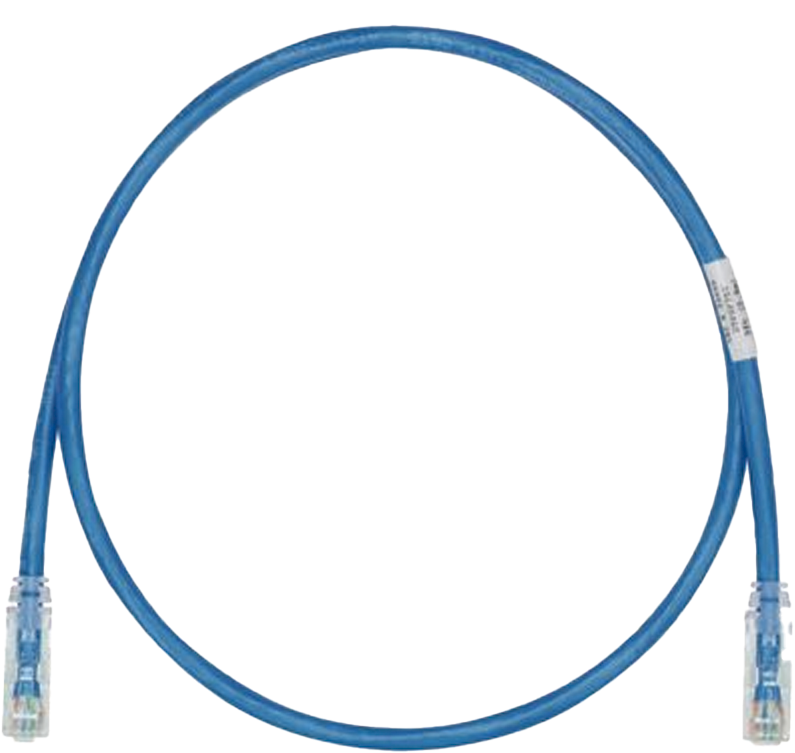 Patch Cord Cat-6 1.5 m / Panduit UTPSPL1.5MBUY | 2506 - Patch Cord Categoría 6/Clase E sin blindado con conectores modulares RJ‑45. Longitud: 1.5 metros, Diámetro: 6 mm, Esquema de cableado: T568B, Calibre: 24 AWG, Inflamabilidad: LSZH, Color: Azul.