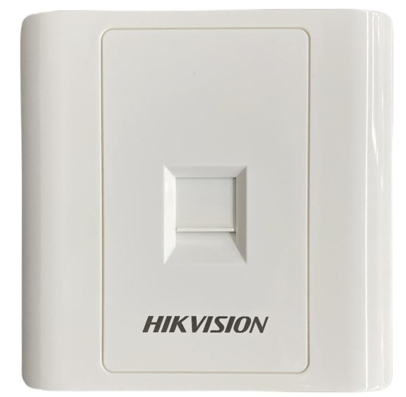 Placa de Pared 1-Puerto / Hikvision DS-1FPA1 | 2603 - Hikvision DS-1FPA1 es una placa de pared de 1 puerto diseñada para alojar conectores tipo keystone en instalaciones de red comerciales y residenciales, incorpora estructura de plástico ABS