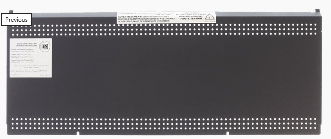 Placa de Vestíbulo / Notifier BP2-4 | 2604 - Notifier BP2-4 es una placa ciega de vestíbulo diseñada para cubrir la sección inferior de los gabinetes serie CAB-4, su función es ocultar estéticamente la fuente de alimentación y las baterías de respaldo