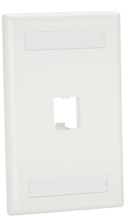 Faceplate serie Mini-Com Plano / Panduit CFPL1IWY | 2406-12 - Faceplate serie Mini-Com CFPL1IWY Plano, Puertos: 1, Material: ABS, Color: Blanco, Identificación: Bolsillo para etiquetas, Dimensiones: 69.85 x 17.27 x 114.3 mm, Montaje: Vertical 