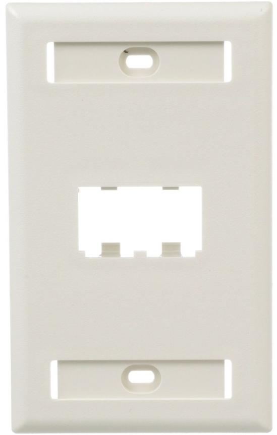 Faceplate Mini-Com Plano / Panduit CFPL2IWY | 2411 - Placa frontal serie Mini-Com Classic, Puertos: 2, Tipo de módulo: Mini-Com, Material: ABS, Color: Blanco, Tipo de identificación: Bolsillo para etiquetas, Orientación de la salida: Plana 