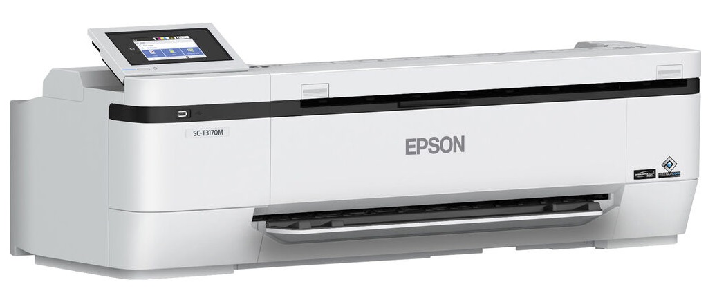 Plotter Epson SureColor SC-T3170M 24'' | 2400 - Plotter Multifuncional de 24'', 4-Tintas, Funciones: Impresora, Escáner y Copiadora, Conexión: USB, Ethernet & WiFi, ADF 50 hojas, Resolución: 2400 x 1200 dpi, Resolución Escaneo: 600 dpi, LCD 4.3''