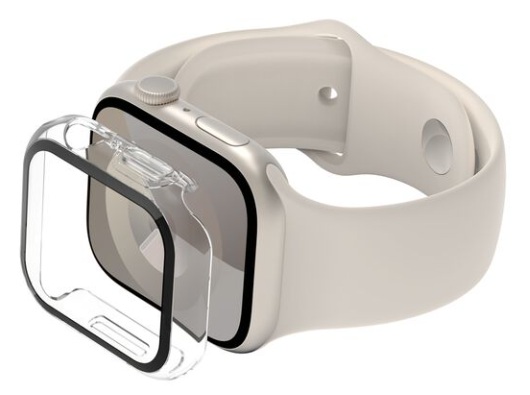 Protector Apple Watch / Belkin OVG003zzCL | 2604 – Belkin OVG003zzCL es un protector 2 en 1 diseñado para brindar cobertura envolvente de 360 grados al Apple Watch. Presenta composición de vidrio de alta calidad con dureza 9H, cuenta con revestimiento