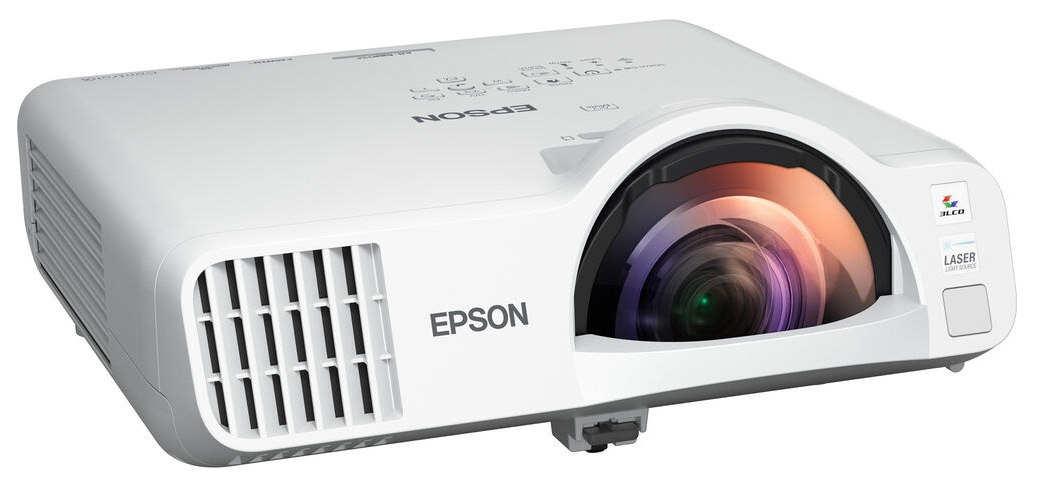 Proyector Láser de Tiro Corto  4000 Lumens Wi-Fi / Epson L210SF V11HA75020 | 2507 - Video Proyector Láser Epson PowerLite L210SF Full HD de Tiro Corto con módulo inalámbrico integrado ideal para aulas de clase, Tecnología: Epson 3LCD de 3 chips