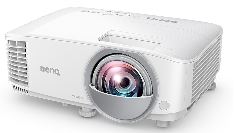 Proyector Tiro Corto 3500L - BenQ MW826STH | 2203 - Tecnología de Imagen: DLP, Relación de Aspecto: 16:10, Resolución Nativa: WXGA (1280x800), Resolución Máxima: 1920 x 1200, Brillo: 3500 ANSI-Lumens, Relación de Contraste: 20000:1. 9H.JMW77.13L 