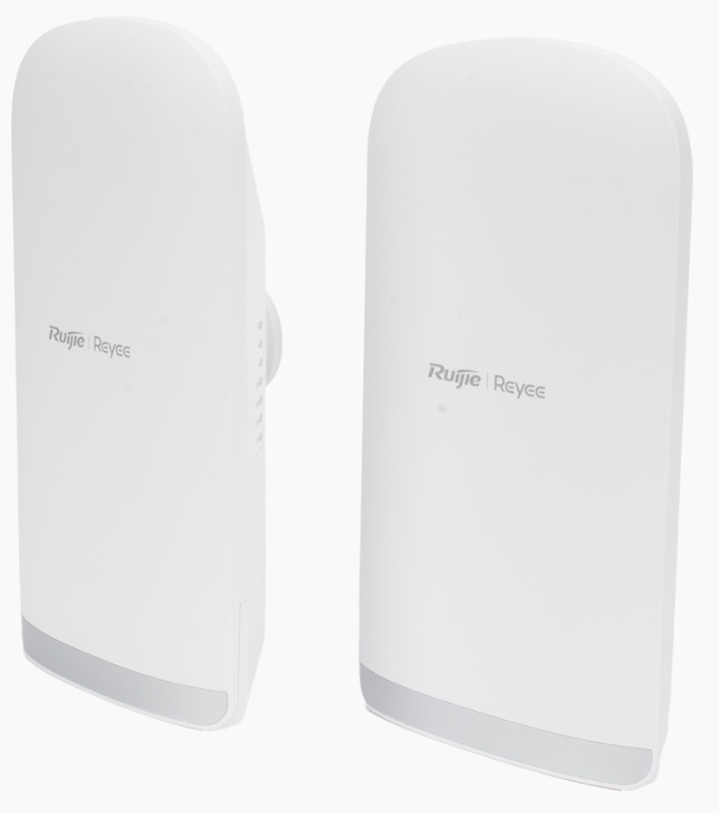 Puente Inalámbrico 1Km 15 dBi / Ruijie RG-EST350G | 2603 - Ruijie RG-EST350G es un puente inalámbrico pre-configurado de 5 GHz diseñado para enlaces punto a punto de hasta 1 km, incorpora estándar Wi-Fi 5 (802.11ac Wave2), antena direccional de 15 dBi