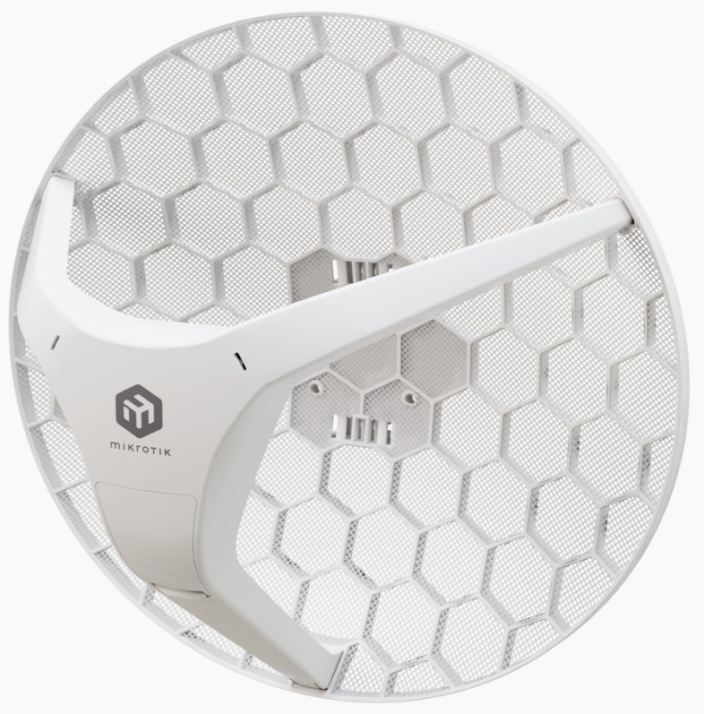 Radioenlace 27 dBi / MikroTik LHG-5AXD-XL | 2603 - MikroTik LHG-5AXD-XL es un dispositivo inalámbrico de alta ganancia diseñado para enlaces punto a punto de larga distancia o como unidad cliente en redes 5 GHz, integra una antena de rejilla de 27dBi