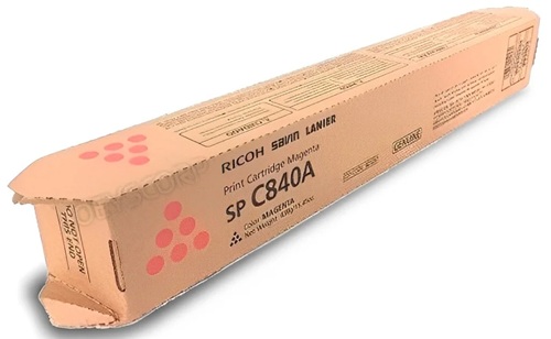 Toner Ricoh 821257 / Magenta 34.000 Páginas | 2608 – Ricoh SP-C840A 821257 es un cartucho de de tóner Original Magenta para impresoras Ricoh, Tecnoloía de impresión: Láser color, Rendimiento estimado: 34.000 páginas al 5% de cobertura