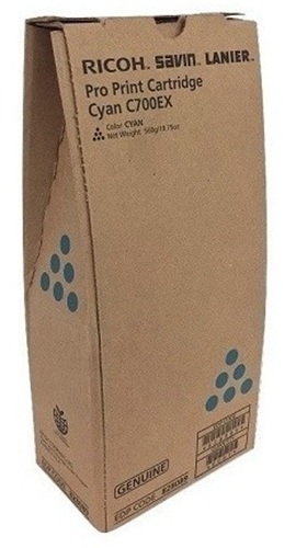 Toner C700EX Cian / Ricoh 828089 | 2608 – Ricoh 828089 C700EX es un tóner Original Cian para impresoras y copiadoras Ricoh, Tecnología de impresión: Láser, Rendimiento estimado: 21.600 páginas al 5%, Compatibilidad: Ricoh Pro-C550EX, Pro-C700EX 