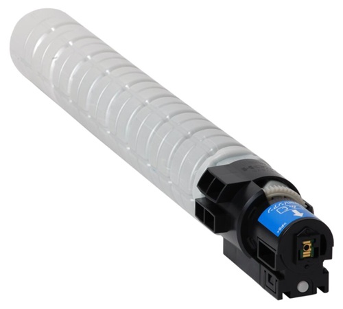 Toner MP C3502 Cian / Ricoh 841738 | 2608 – Ricoh 841738 es un cartucho de tóner Original Cian para impresoras Ricoh, Tecnología de impresión: Láser color, Rendimiento estimado: 18.000 páginas al 5%, Compatibilidad: Ricoh Aficio MP C3002, MP C3502 