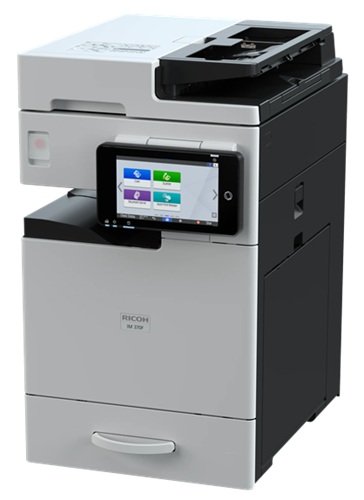 Multifuncional Láser B&N / Ricoh IM 370 | 2608 – Ricoh IM 370 423502 es una impresora multifuncional láser A4 monocromática con funciones de impresión, copia y escaneo, Velocidad 37 ppm, Resolución 1.200 dpi, Procesador Marvell 88PA6270 1.2 GHz