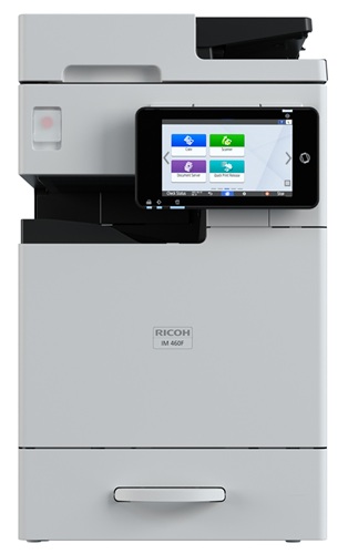 Multifuncional Láser B&N / Ricoh IM 460F | 2608 – Ricoh IM 460F 423501 es una impresora multifuncional láser monocromática con funciones de impresión, copia, escaneo y fax, Velocidad: 46 ppm, Resolución: 1.200 dpi, Procesador Marvell 88PA6270 1.2 GHz