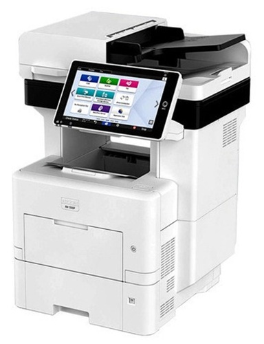 Multifuncional Láser B&N / Ricoh IM 550F | 2608 – Ricoh IM 550F 418458 es una impresora multifuncional monocromática Letter/A4 con funciones de impresión, copia, escaneo y fax, Velocidad de impresión: 55 ppm A4 / 57 ppm en carta, Resolución 1.200 dpi