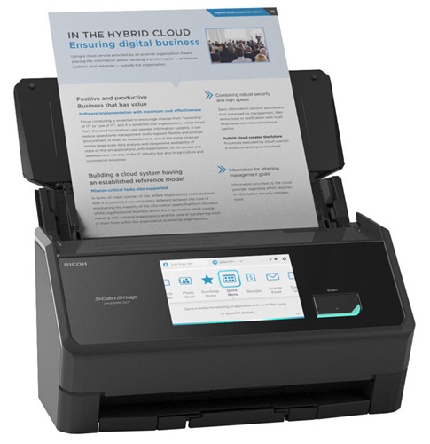 Escáner 45 ppm / Ricoh ScanSnap iX2500 | 2608 – Ricoh ScanSnap iX2500 PA03860-B005 Escáner de documentos con alimentador automático ADF, alimentación manual y escaneo dúplex de una sola pasada, Velocidad de escaneo: 45 ppm símplex / 90 ipm dúplex