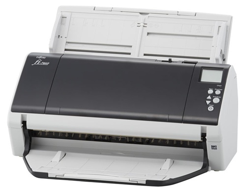 Escáner 60 ppm / Ricoh fi-7460 | 2608 – Ricoh fi-7460 PA03710-B055 es un escáner de documentos de formato ancho con alimentador automático ADF, alimentación manual y escaneo dúplex, Velocidad de escaneo: 60 ppm símplex / 120 ipm dúplex A4 horizontal