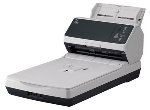 Escáner 50 ppm / Ricoh fi-8250 | 2608 – Ricoh fi-8250 PA03810-B605 es un escáner de documentos con alimentador automático ADF, alimentación manual, cama plana y escaneo dúplex, Velocidad de escaneo: 50 ppm símplex / 100 ipm dúplex a 200/300 dpi