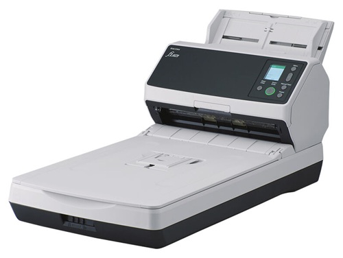 Escáner 70 ppm / Ricoh fi-8270 | 2608 – Ricoh fi-8270 PA03810-B555 es un escáner de documentos con alimentador automático ADF, alimentación manual, cama plana y escaneo dúplex, Velocidad de escaneo: 70 ppm símplex / 140 ipm dúplex a 200/300 dpi