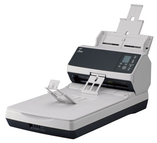 Escáner 90 ppm / Ricoh fi-8290 | 2608 – Ricoh fi-8290 Escáner de documentos con alimentador automático ADF, alimentación manual, cama plana y escaneo dúplex, Velocidad de escaneo: 90 ppm símplex / 180 ipm dúplex a 200/300 dpi, Resolución: 600 dpi