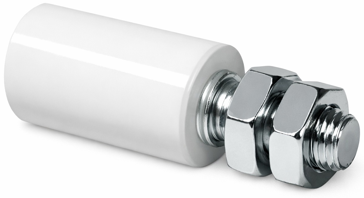 Rodillo de Nylon Galvanizado / Comunello 230-42 | 2604 - Comunello 230-42 11301020001 es un rodillo de guía diseñado para mantener la alineación vertical de puertas corredizas y cancelas, fabricado con cuerpo de acero galvanizado para alta resistencia