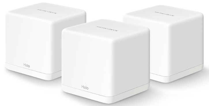 Router Mesh Wi-Fi 5 1267 Mbps / Mercusys Halo H30G Pack x3 | 2501 - Sistema Mesh Wi-Fi 5 AC1300 de doble banda, Modos de Operación: Enrutador & Access Point, 2-Puertos Ethernet Gigabit, Velocidad: 1267 Mbps (400 Mbps en 2.4Ghz + 867 Mbps en 5Ghz)