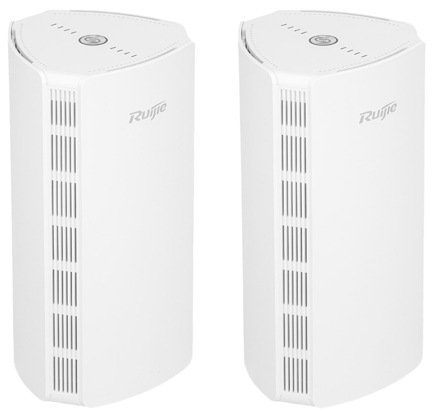 Router Mesh 1.78 Gbps WiFi 6 / Ruijie RG-M18(2PACK) | 2508 - Ruijie RG-M18 es un sistema de router Mesh 802.11ax Wi-Fi 6 doble banda, diseñado para ofrecer cobertura total en espacios domésticos amplios, oficinas SOHO o pequeños comercios