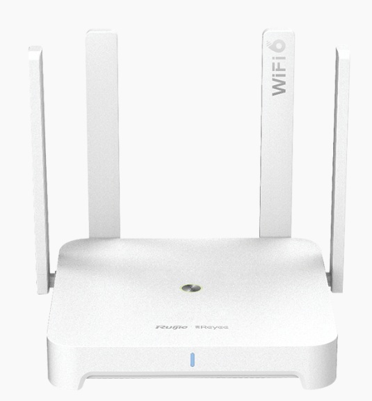 Router 1.7 Gbps WiFi 6 / Ruijie RG-EW1800GX PRO | 2603 - Ruijie RG-EW1800GX PRO es un router Wi-Fi 6 diseñado para hogares y oficinas con alta densidad de dispositivos, incorpora estándar 802.11ax, doble banda concurrente con velocidad de 1800 Mbps