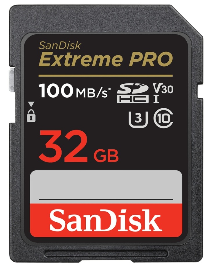 Memoria SD  32GB / SanDisk SDSDXXO-032G-GN4IN | 2604 - SanDisk Extreme PRO SDSDXXO-032G-GN4IN es una tarjeta de memoria SDHC de alto rendimiento diseñada para cámaras DSLR y video 4K UHD, proporciona capturas ininterrumpidas de alta velocidad