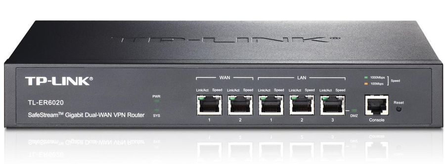 Router Balanceador de Carga / TP-Link TL-R470T+ | 2501 - Router Multi-WAN Balanceador de Carga, 1-Puerto WAN 10/100, 3-Puertos WAN/LAN 10/100 combinados e intercambiables, 1-Puerto LAN 10/100, Memoria RAM 128MB, Almacenamiento 16MB, Hasta 10.000 Sesiones