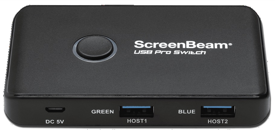 Switch Screenbeam USB Pro | 2603 - ScreenBeam USB Pro SBUSBSW4 es un conmutador de periféricos USB diseñado para el intercambio inteligente de recursos en salas de reuniones híbridas. Permite que sistemas Microsoft Teams Rooms o Zoom Rooms coexistan