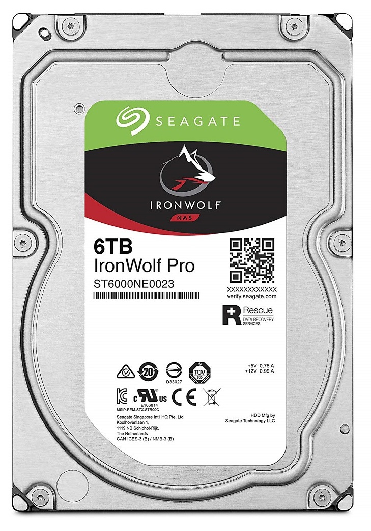 Disco para NAS 6TB / Seagate IronWolf Pro | 2605 – Seagate IronWolf Pro ST6000NE0023 es un disco duro diseñado para sistemas de almacenamiento conectado en red comercial y profesional. Cuenta con capacidad de 6 TB, velocidad de rotación de 7200 RPM