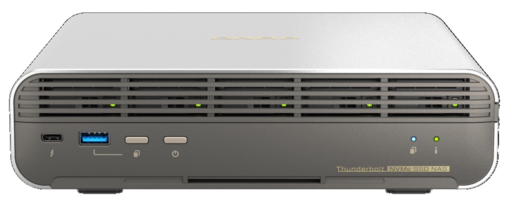 Servidor NAS 5-Bahias / QNAP TBS-h574TX-i3-12G-US | 2605 – QNAP TBS-h574TX-i3-12G-US es un servidor NAS diseñado para edición de video en tiempo real y colaboración en estudios, procesador híbrido Intel Core i3-1320PE de 8 núcleos, memoria RAM de 128 